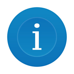 Runder 3D Button - Information - Hinweis