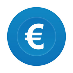 Runder 3D Button - Euro - Geldschein