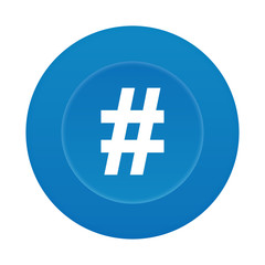 Runder 3D Button - Raute - Stichwort