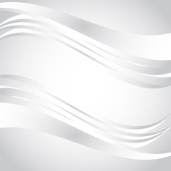 Silver gradient abstract line and wavy background