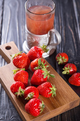 ripe red strawberries