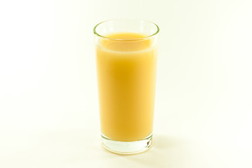 Banana juice isolated