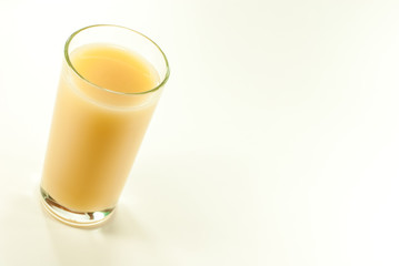 Banana juice isolated