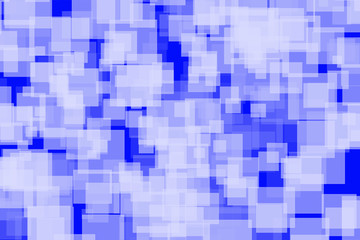 Fondo azul con cuadrados blancos.