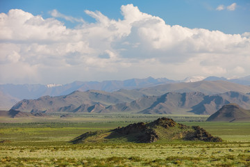 Altai mountains. Beautiful highland landscape. Mongolia