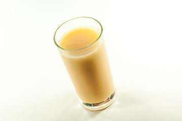 Banana juice isolated
