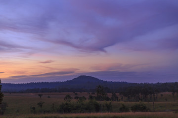 Fototapeta na wymiar Sky and tree mountain morning./Viewpoint (Thung Salaeng Luang), Phitsanulok, Thailand.
