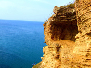 Rocks over the sea