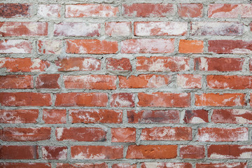 mur cegły - stara ściana - retro - stary mur - tło - rustykalna ściana