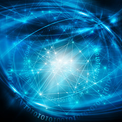 Best Internet Concept of global business.Technological background, symbols Wi-Fi, of the Internet, television, mobile and satellite communications