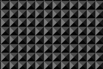 Seamless pattern black stones, triangles, squares, textured.