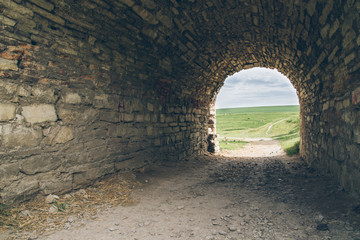 old tunnel of the old castle