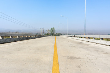 road and blue sky