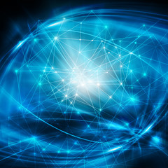 Best Internet Concept of global business.Technological background, symbols Wi-Fi, of the Internet, television, mobile and satellite communications