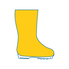 Gardening boots wear icon vector illustration graphic design