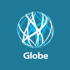 vector logo globe