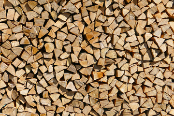 Chopped firewood
