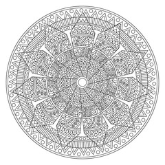 Floral Mandala decorative element design.