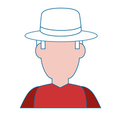 Gardener farmer avatar icon vector illustration graphic design