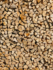 Chopped firewood