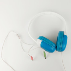 Headphones on white