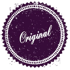 Purple ORIGINAL distressed stamp