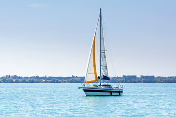 Yachts on lake Balaton, Siofok, Hungary