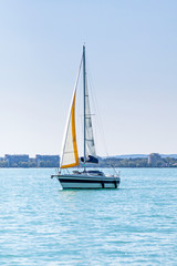 Yachts on lake Balaton, Siofok, Hungary