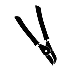 nippers gardening tool icon vector illustration graphic design