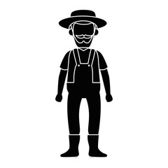 Gardener farmer avatar icon vector illustration graphic design