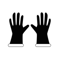 Gardening gloves equipment icon vector illustration graphic design