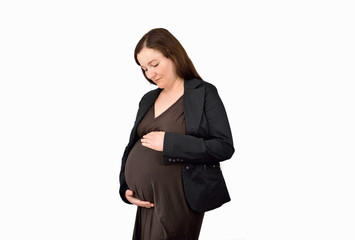 Obraz premium Happy pregnant woman