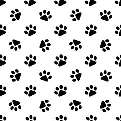 Fototapeta na wymiar pattern with animal footprints