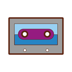 retro cassette isolated icon vector illustration design