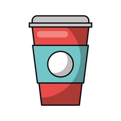plastic cup isolated icon vector illustration design