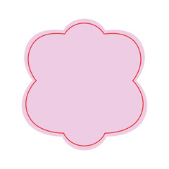 Decorative frame emblem icon vector illustration graphic design