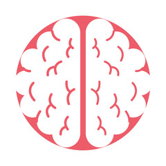 brain organ human icon vector illustration design