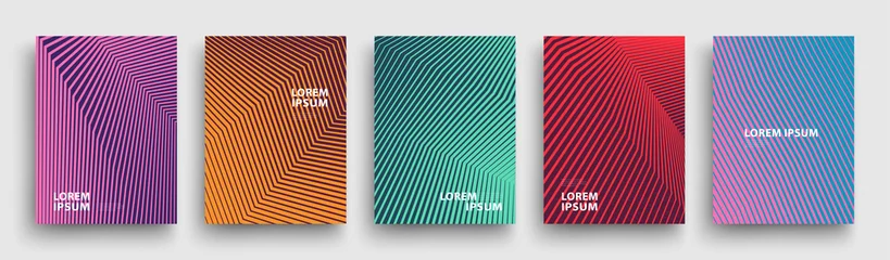 Fotobehang Simple Modern Covers Template Design. Set of Minimal Geometric Halftone Gradients for Presentation, Magazines, Flyers, Annual Reports, Posters and Business Cards. Vector EPS 10 © zmicier kavabata
