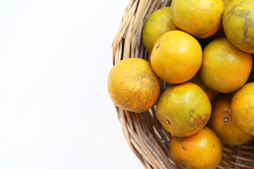 oranges in a basket