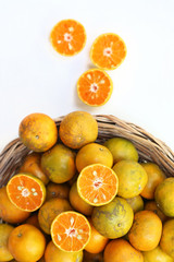 oranges in a basket