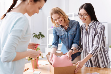 Upbeat tailors packing a new dress