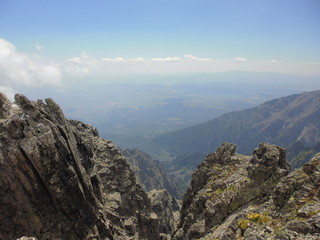 Fototapeta na wymiar peak and view