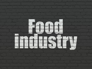 Fototapeta na wymiar Manufacuring concept: Food Industry on wall background