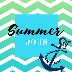 Summer vacation graphic template.Brochure, flyer, advertising template.