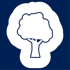 Tree Icon Flat Graphic Design - Illustration