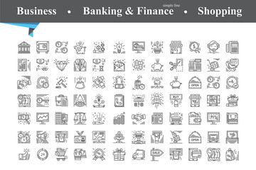 Business icon isolated