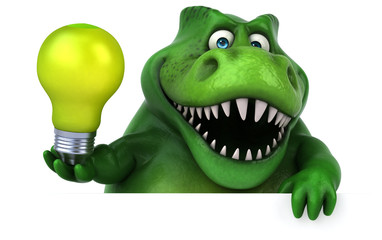 Fun dinosaur - 3D Illustration