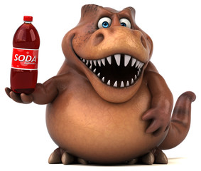 Fun Trex - 3D Illustration © Julien Tromeur