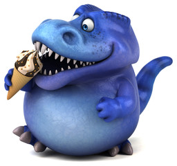 Fun dinosaur - 3D Illustration