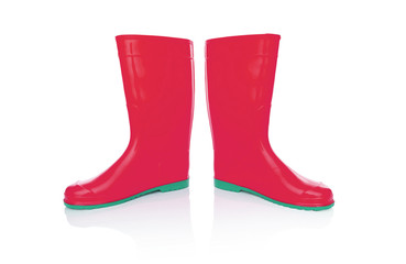 Rubber boots isolate.